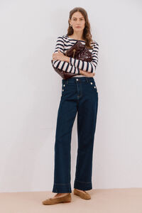 Cortefiel Pantalones palazzo botones