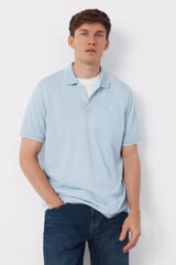 Cortefiel Polo COOLMAX&reg; cuello jacquard Azul