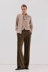 Cortefiel Chaqueta con bufanda Beige