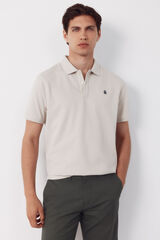 Cortefiel Polo b&aacute;sico piqu&eacute; Beige