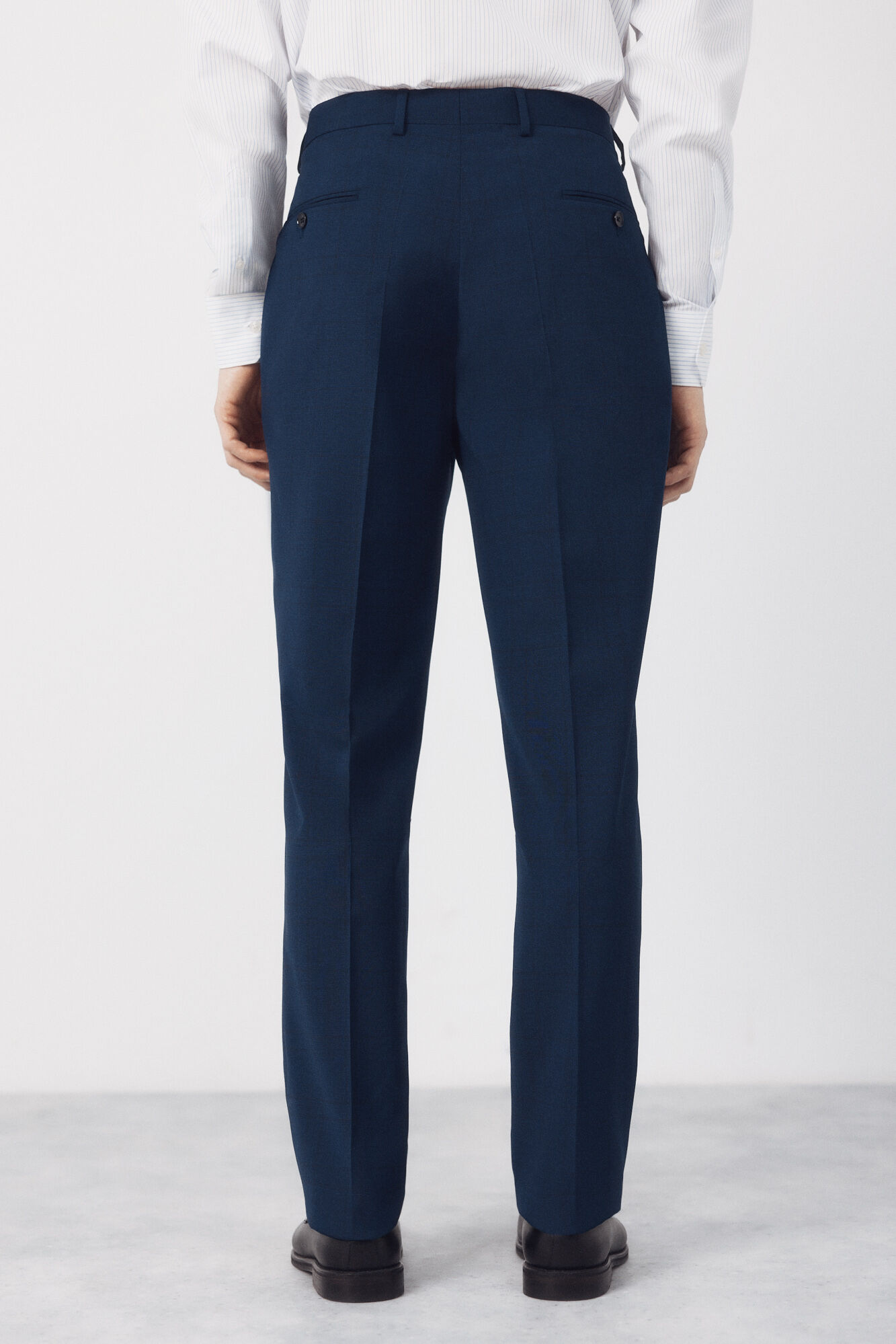 Cortefiel Pantal&oacute;n traje dynamic cuadro azul Azul oscuro