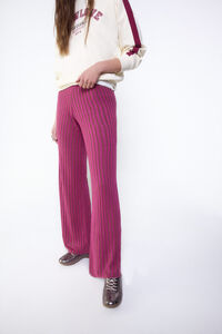 Slowlove Pantal&oacute;n de tejido acanalado