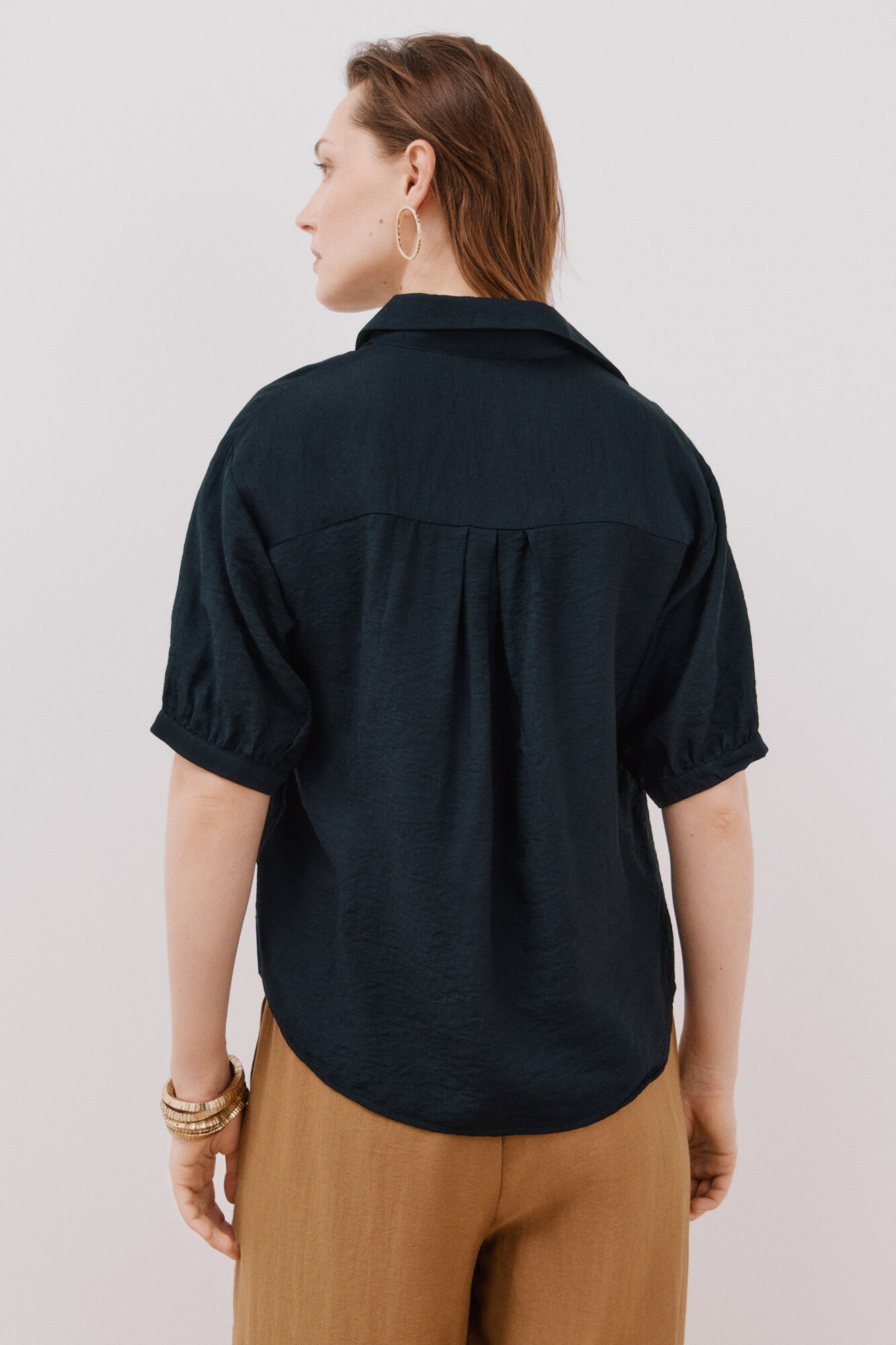 Cortefiel Camisa estampado animal Azul marino