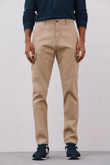Cortefiel Pantal&oacute;n cargo ligero Beige