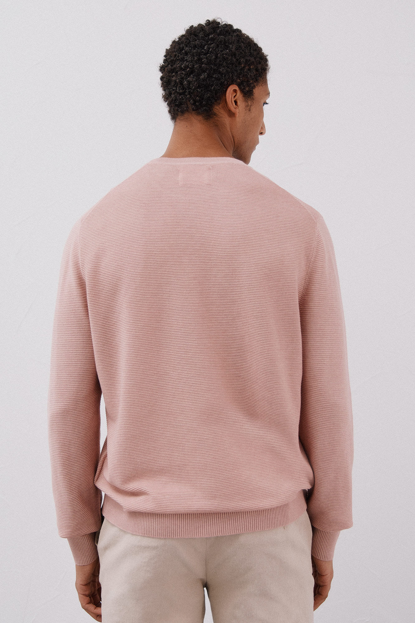 Cortefiel Su&eacute;ter tejido fino Rosa