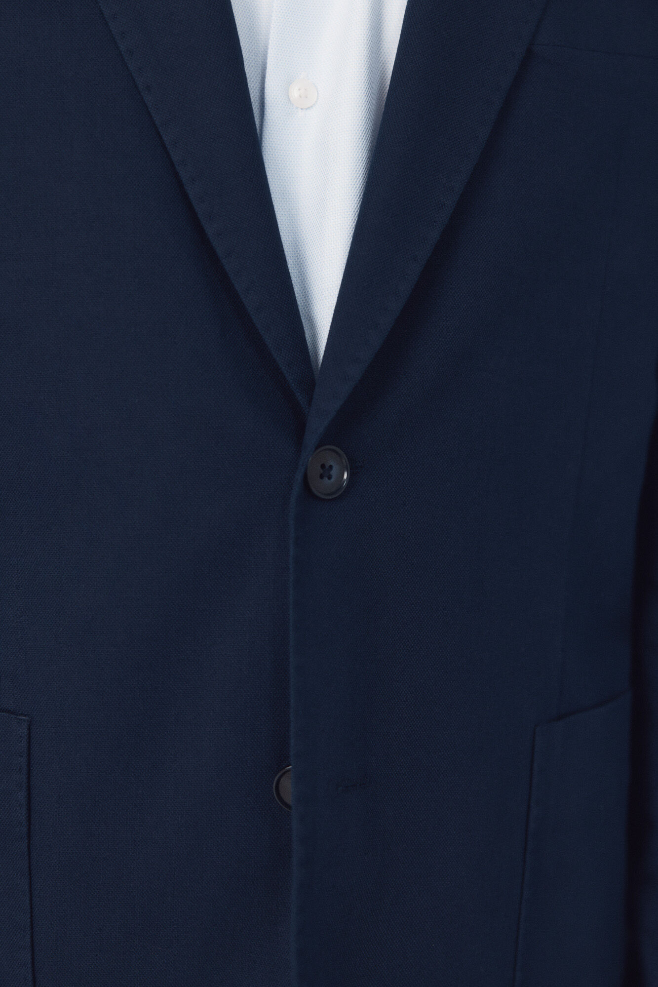 Cortefiel Americana traje coordinada mezcla lino Azul marino