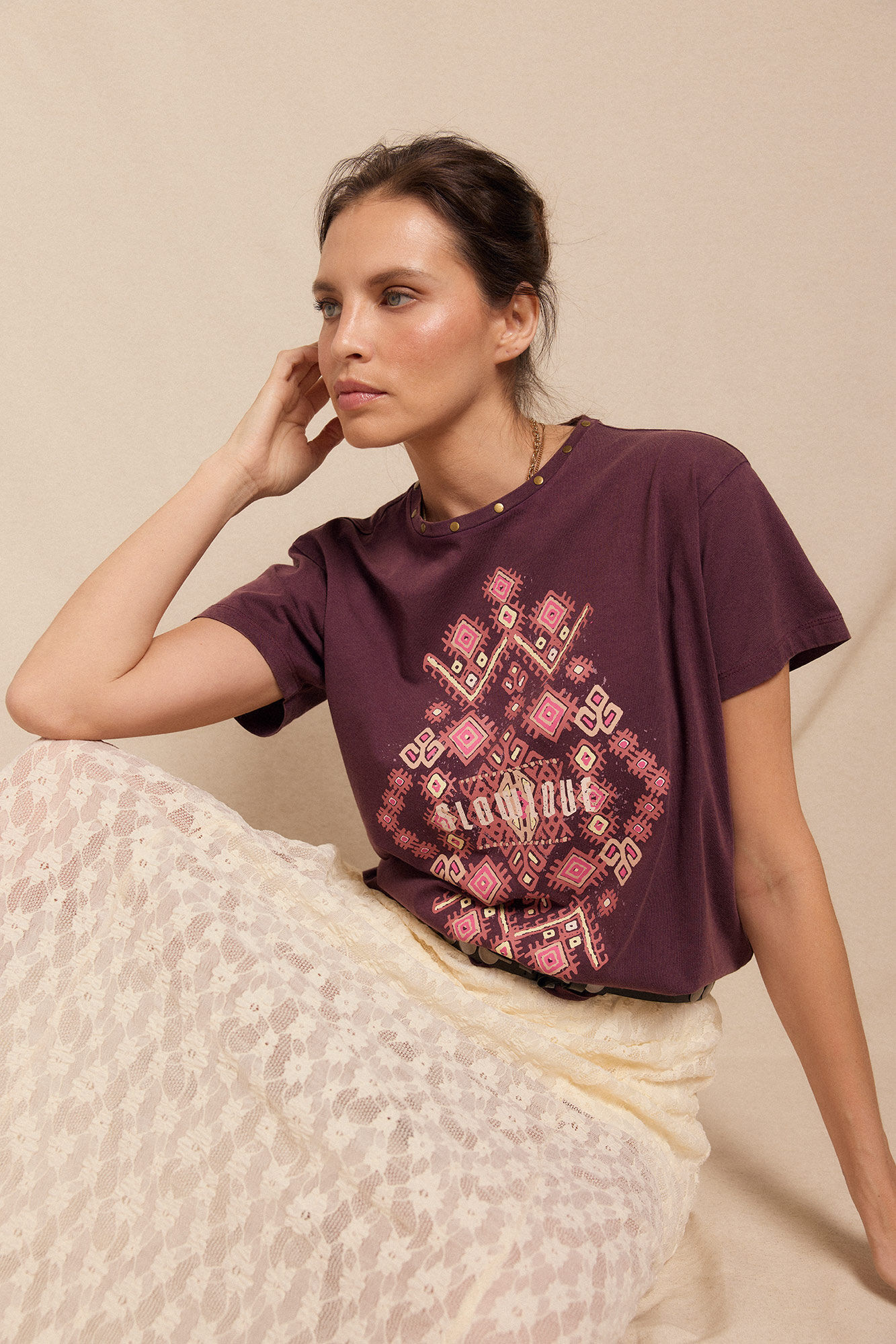 Slowlove Camiseta estampada