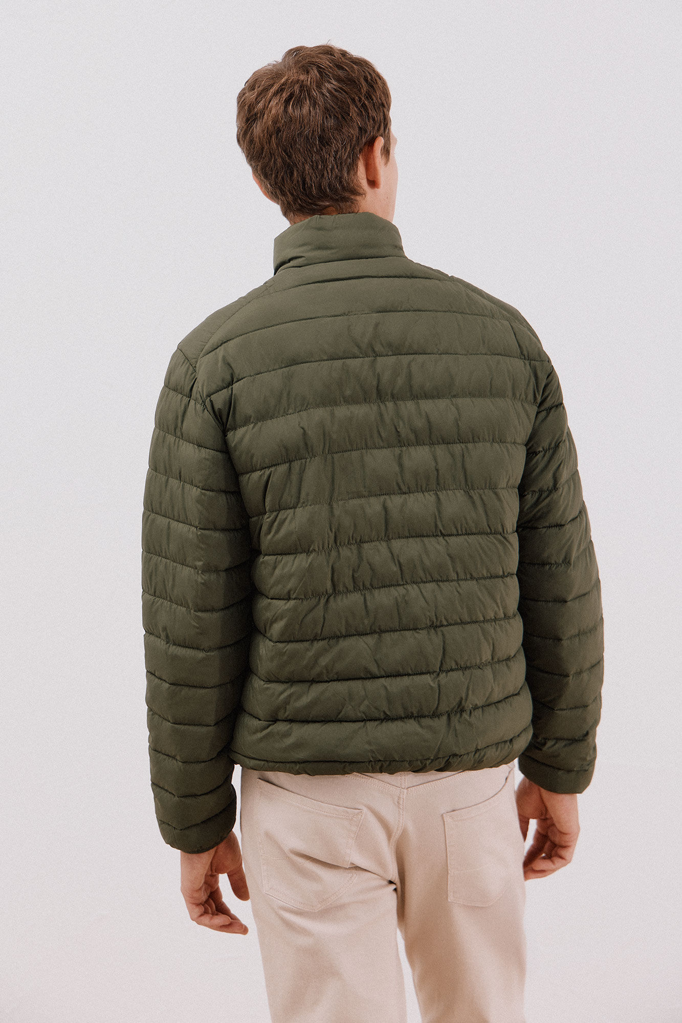 Cortefiel Chamarra acolchada ultralight Kaki