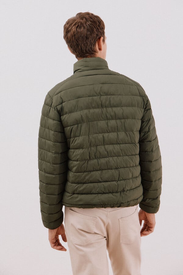 Cortefiel Chamarra acolchada ultralight Kaki