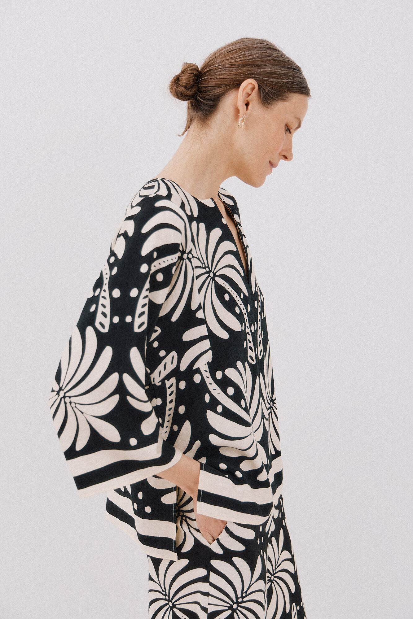 Cortefiel Blusa estampada