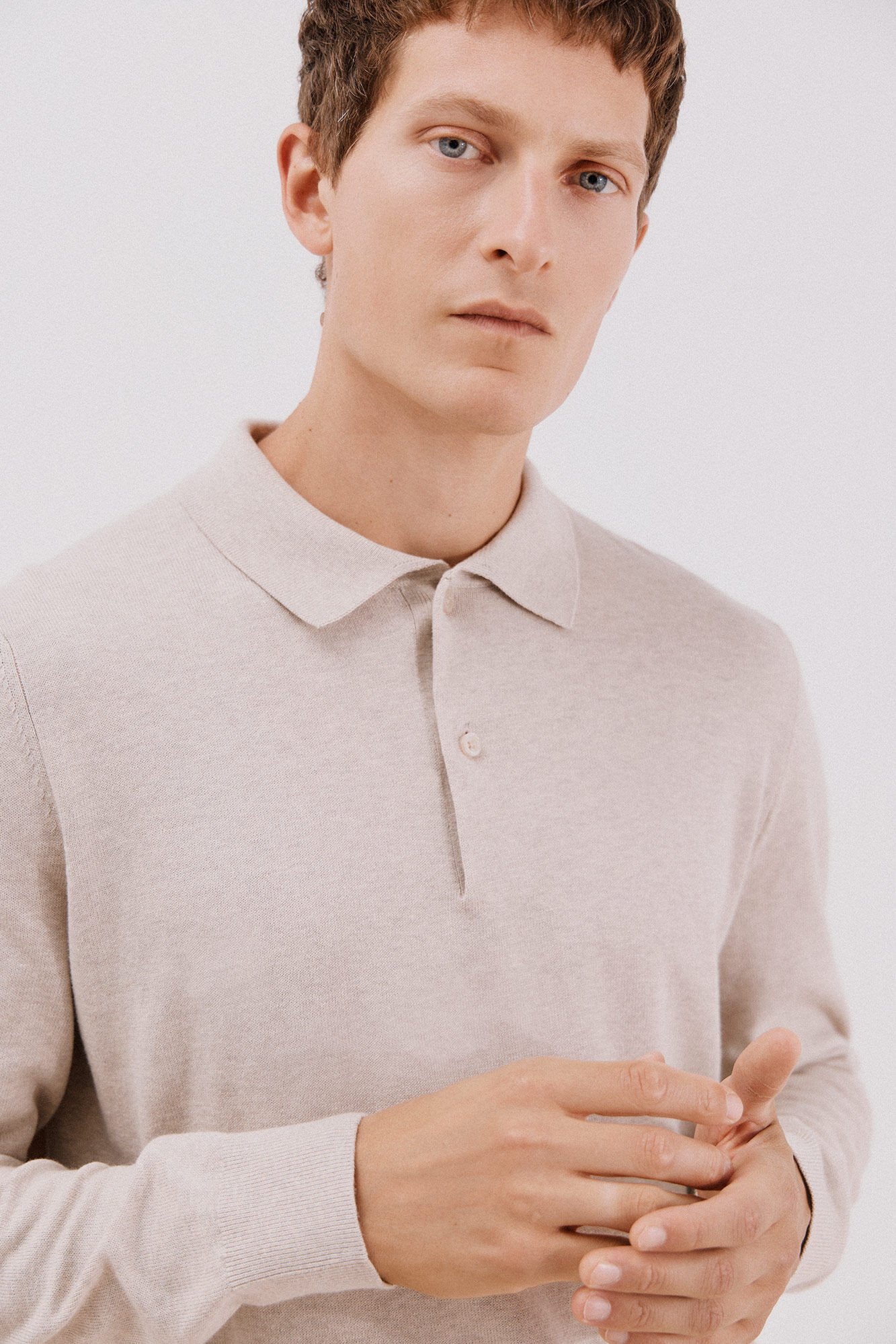 Cortefiel Su&eacute;ter algod&oacute;n cashmere cuello redondo ajustado