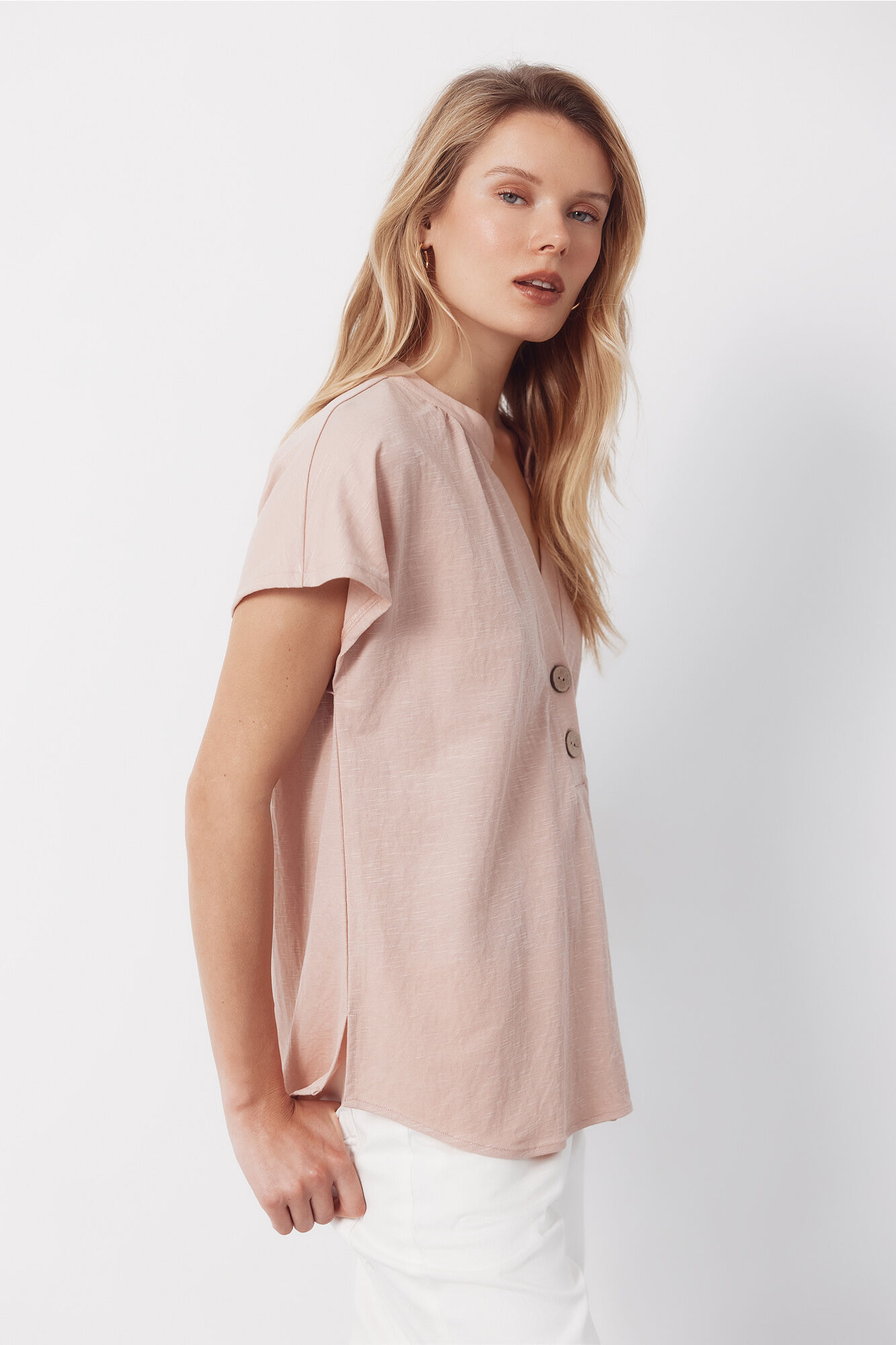 Cortefiel Blusa c&oacute;moda Rosa