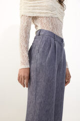 Slowlove Pantal&oacute;n fluido &iacute;ndigo Azul