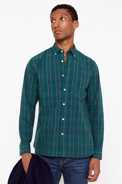 Cortefiel Camisa cuadros fácil plancha Verde