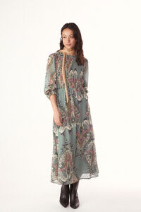 Slowlove Vestido estampado con el&aacute;stico