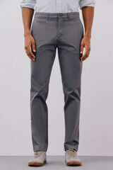 Cortefiel Pantalón chino ligero slim fit Gris