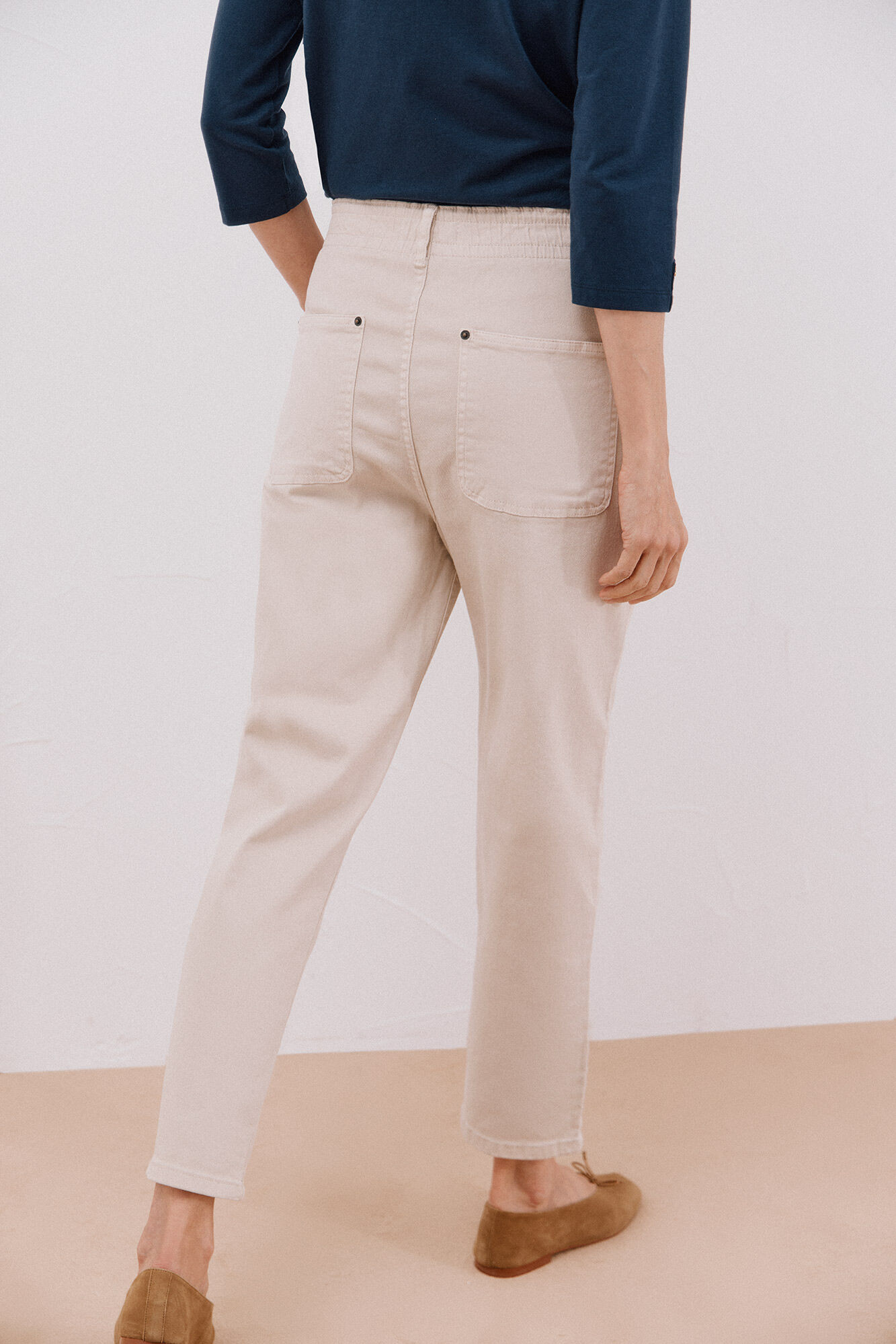 Cortefiel Jeans easy fit Marfil