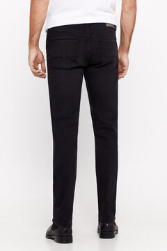 Cortefiel Pantalón denim slim fit coolmax Negro
