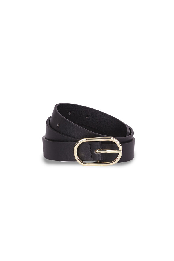 Cortefiel Classic pu belt Negro