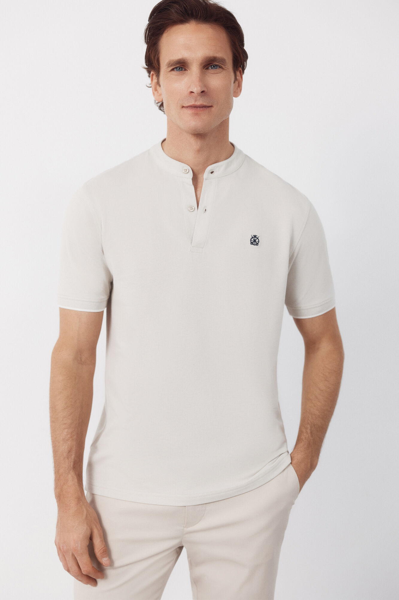 Cortefiel Polo cuello mao