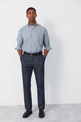 Cortefiel Chino pinzas tapered Azul oscuro