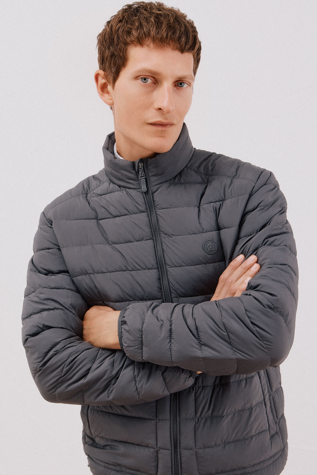 Cortefiel Chamarra acolchada ultralight Gris