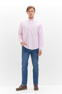 Cortefiel Camisa oxford rayas Fucsia