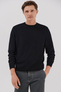 Cortefiel Su&eacute;ter algod&oacute;n cashmere cuello redondo ajustado