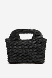 Cortefiel Bolsa trenzada de rafia