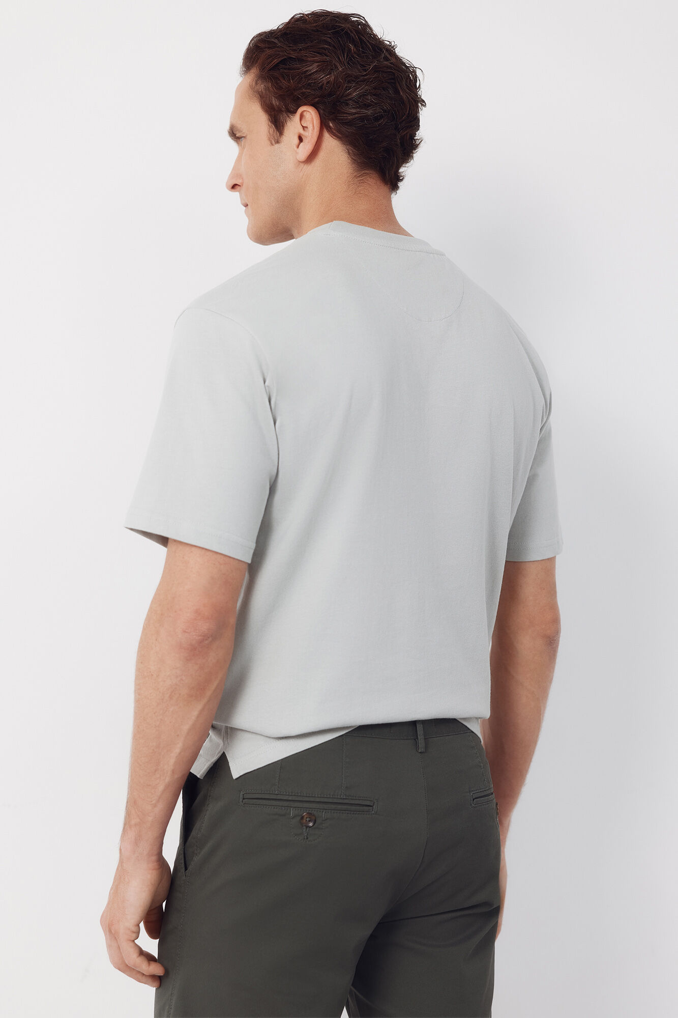 Cortefiel Camiseta b&aacute;sica Gris