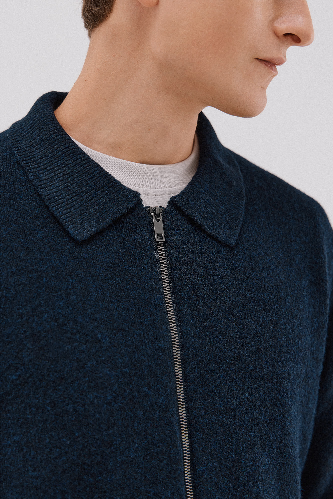 Cortefiel <br>-C&aacute;rdigan tejido textura cierre