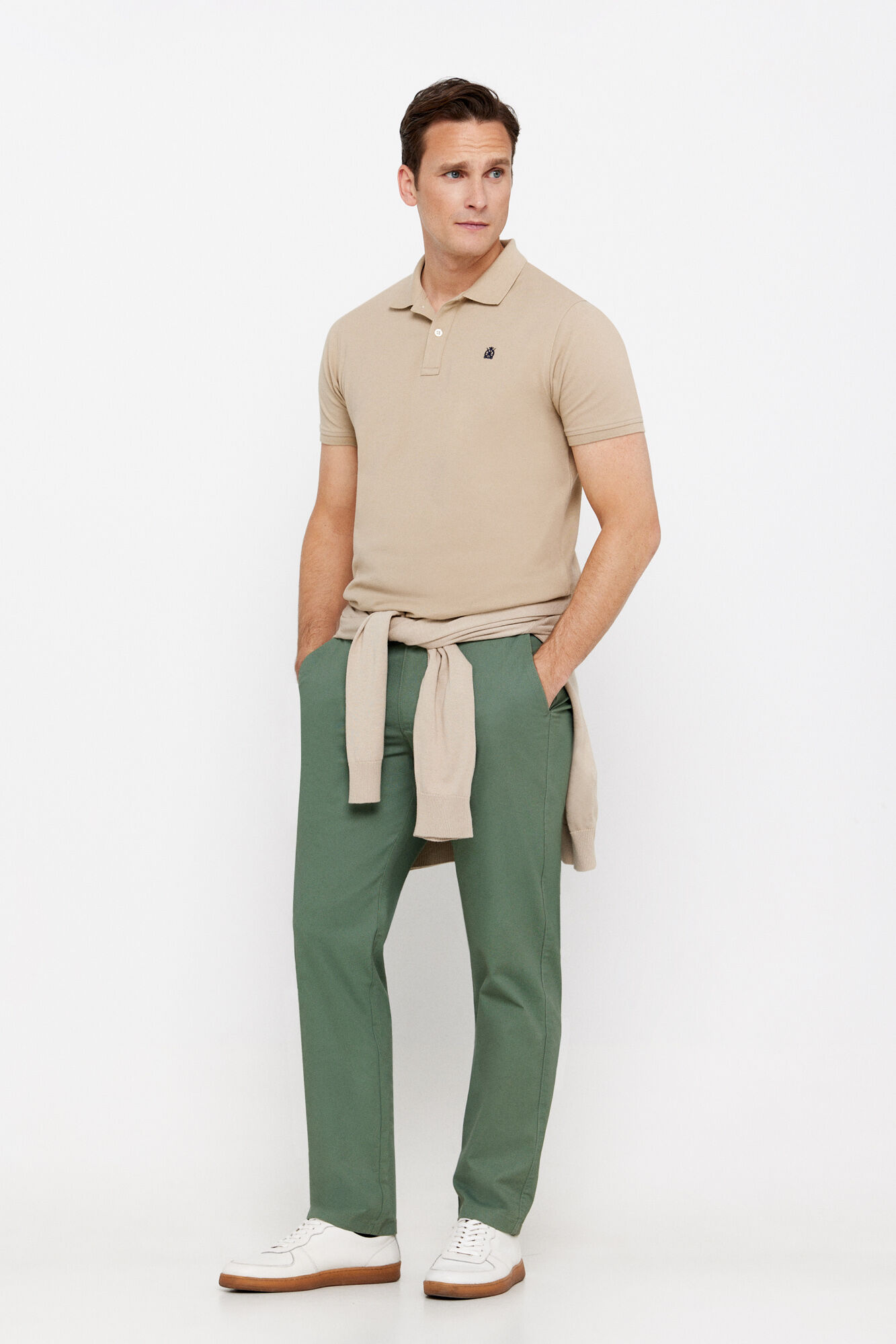 Cortefiel Pantal&oacute;n chino estampado regular fit
