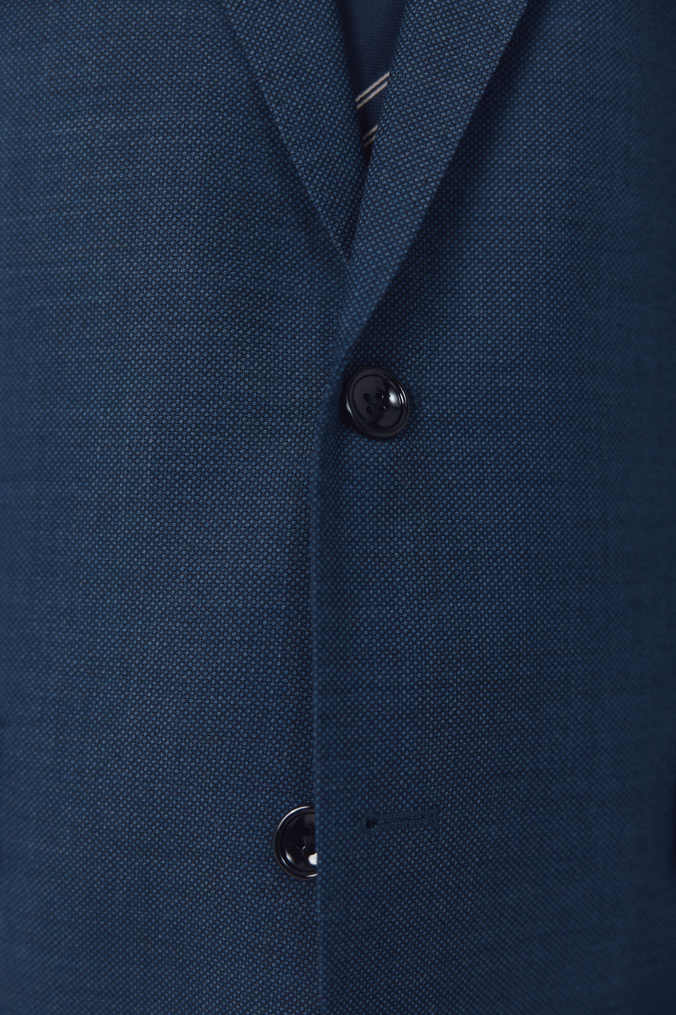 Cortefiel Americana de traje ojo de perdiz COOLMAX&reg; Azul oscuro