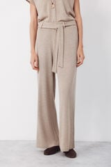Cortefiel Pantal&oacute;n de punto r&uacute;stico Beige