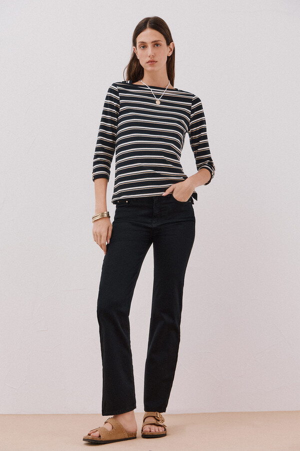 Cortefiel Playera básica barco Estampado gris