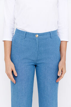 Cortefiel Pantalón look denim Azul