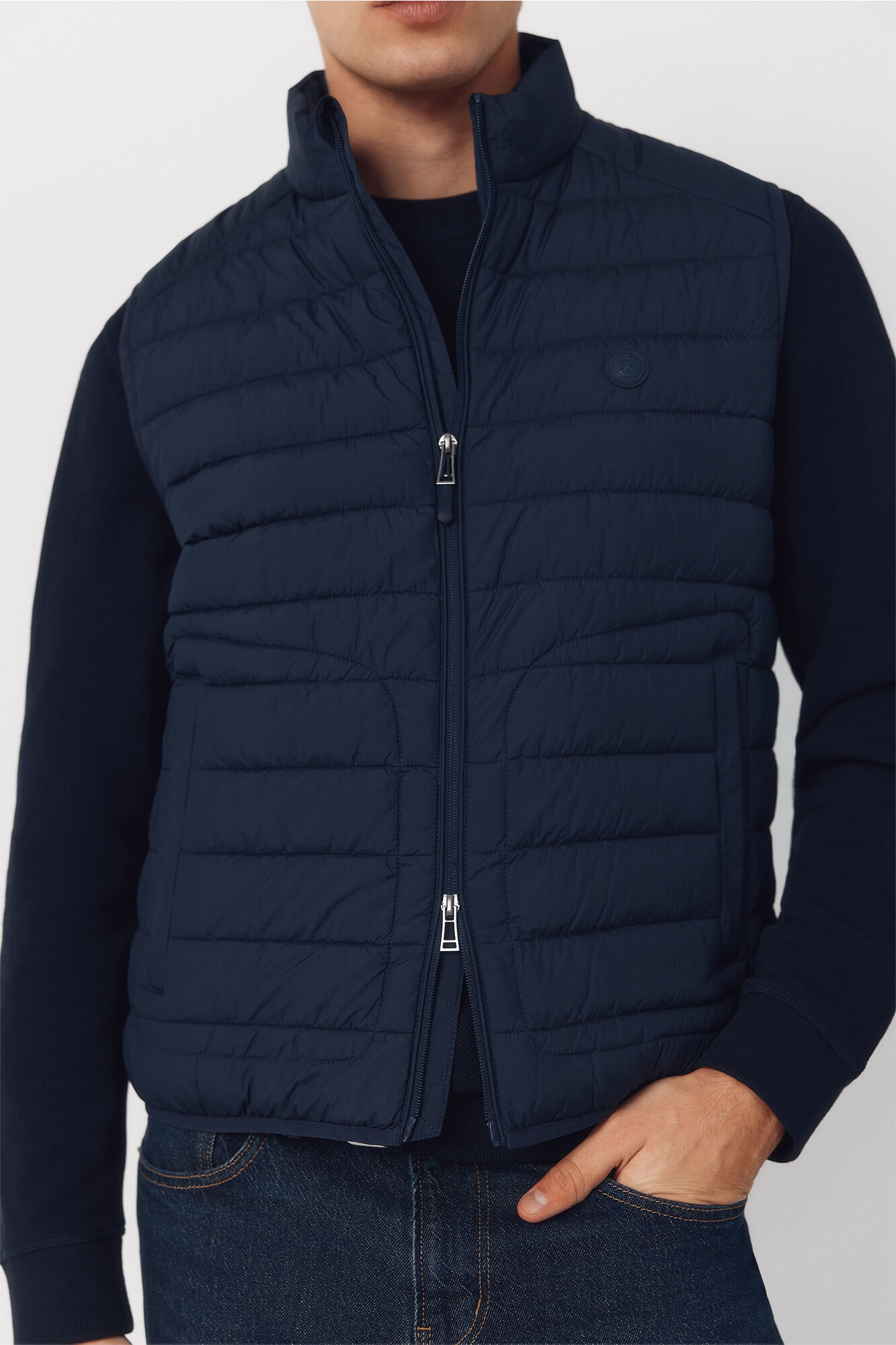Cortefiel Chaleco acolchado ultralight Azul marino