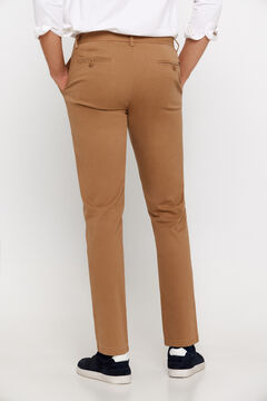 Cortefiel Pantalón chino estampado regular fit Marrón