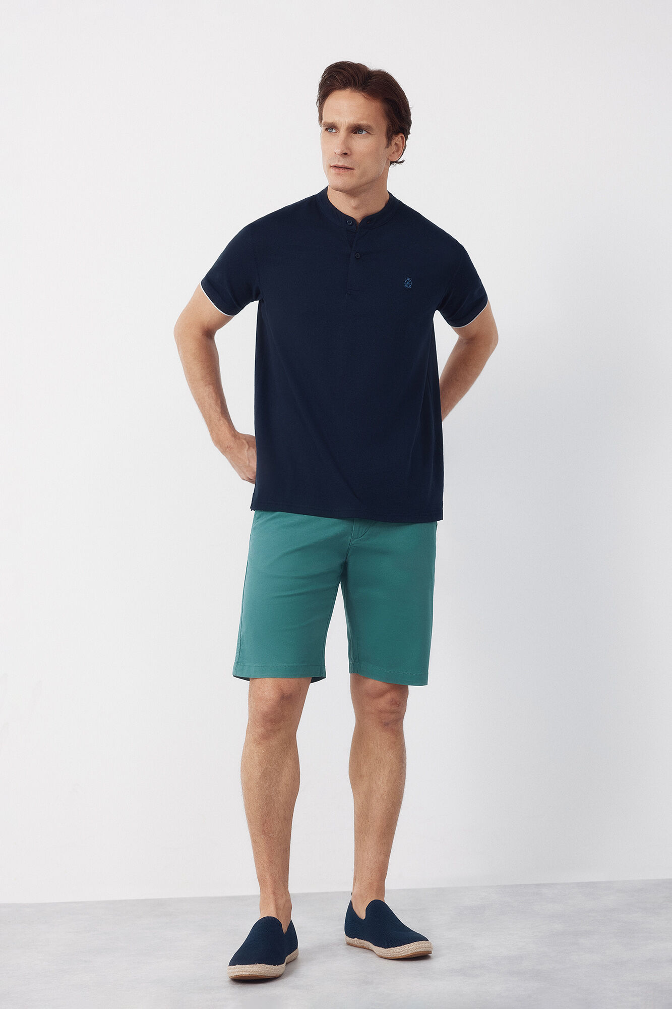 Cortefiel Polo cuello mao