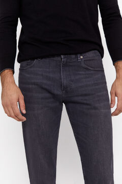 Cortefiel Pantalón denim regular fit coolmax Gris