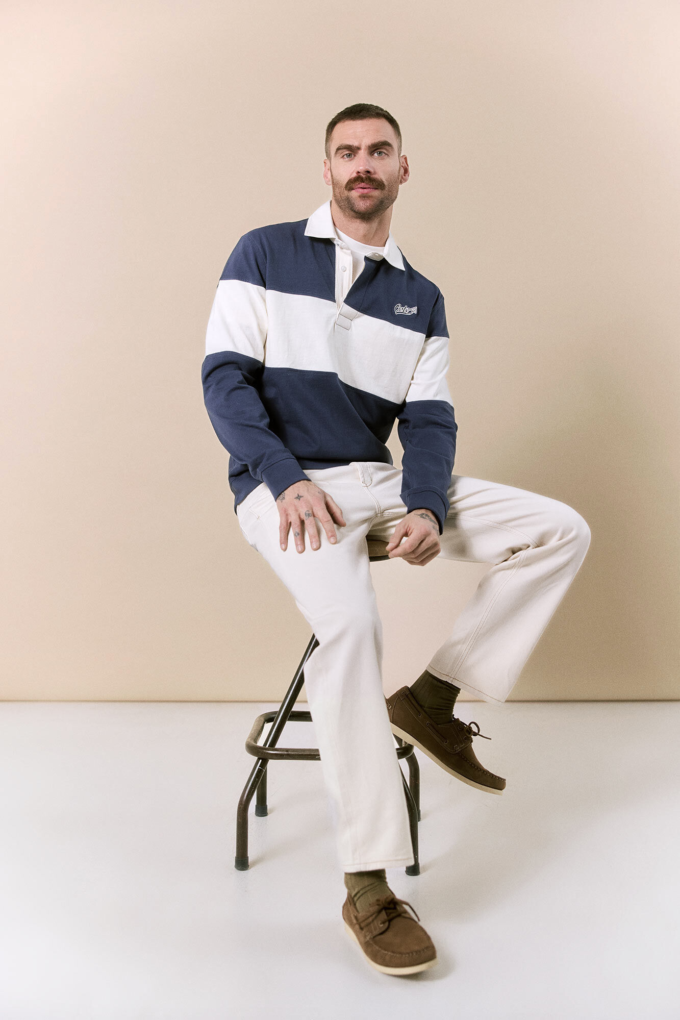 OOTO Polo rugby manga larga