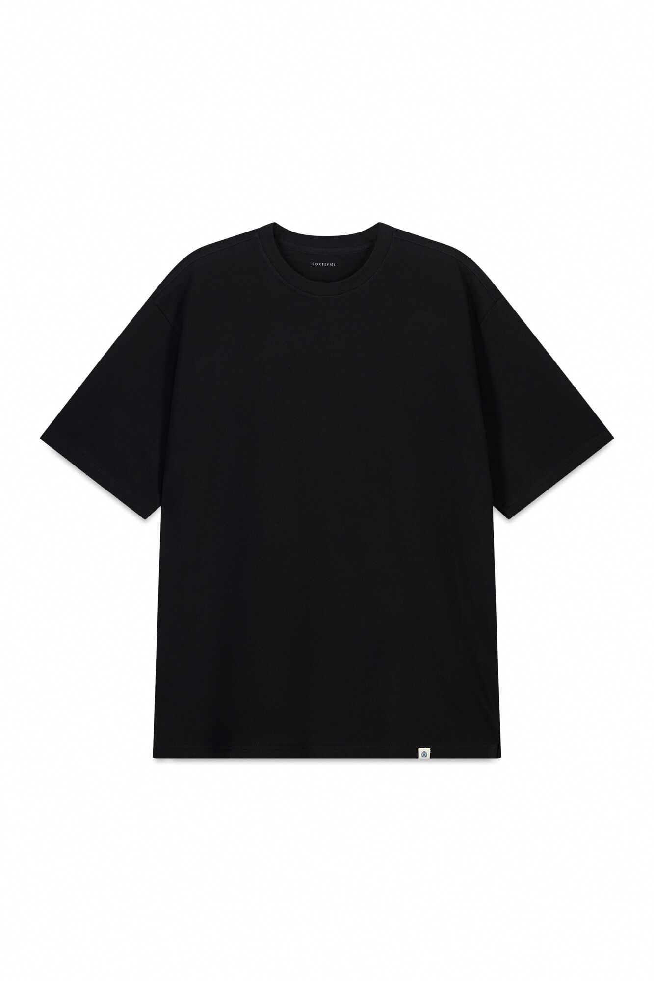 Cortefiel Camiseta b&aacute;sica Negro