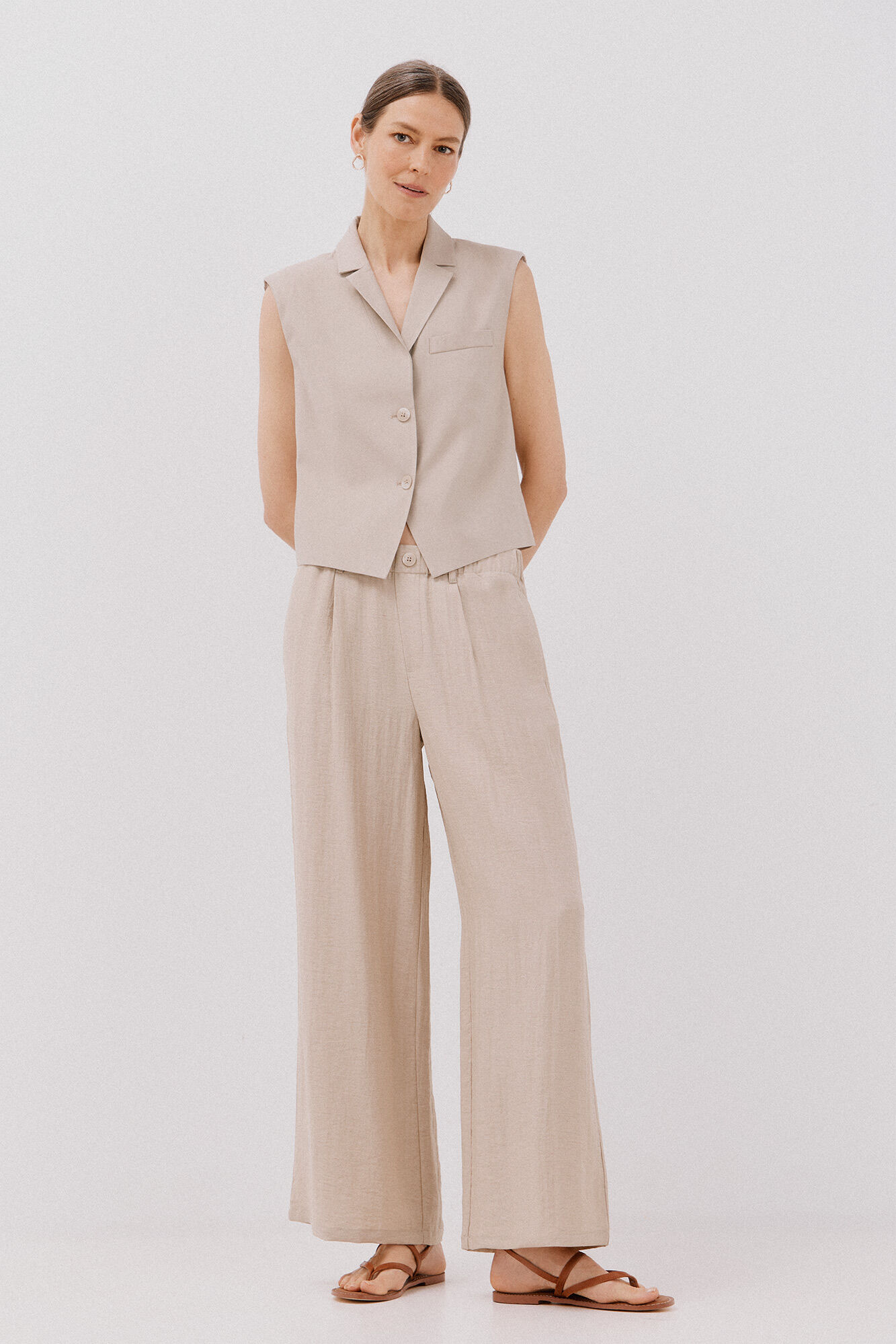 Cortefiel Pantal&oacute;n fluido ancho