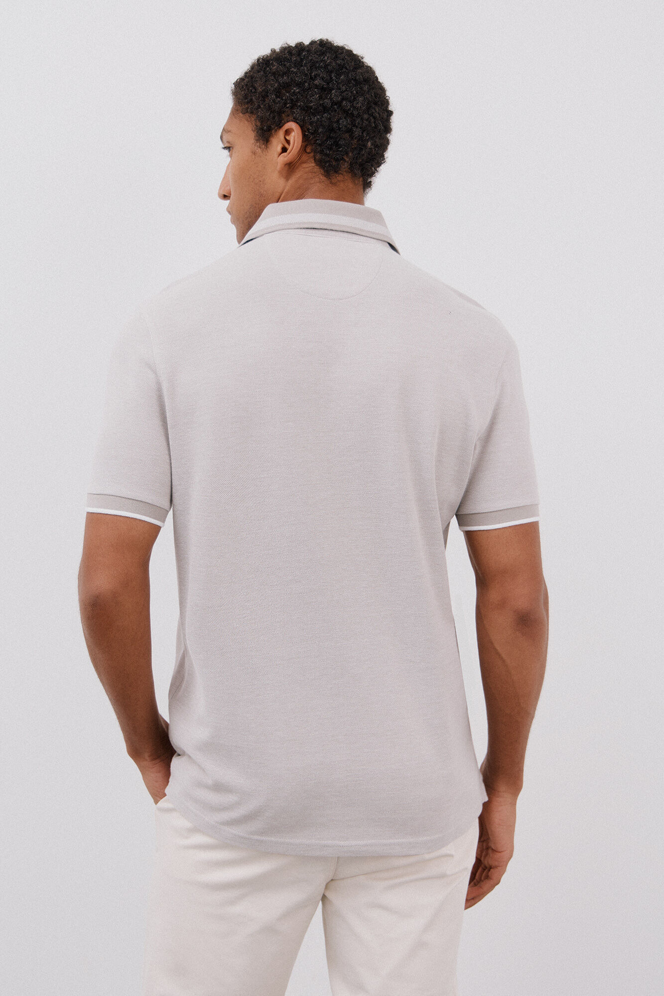 Cortefiel Polo oxford Gris