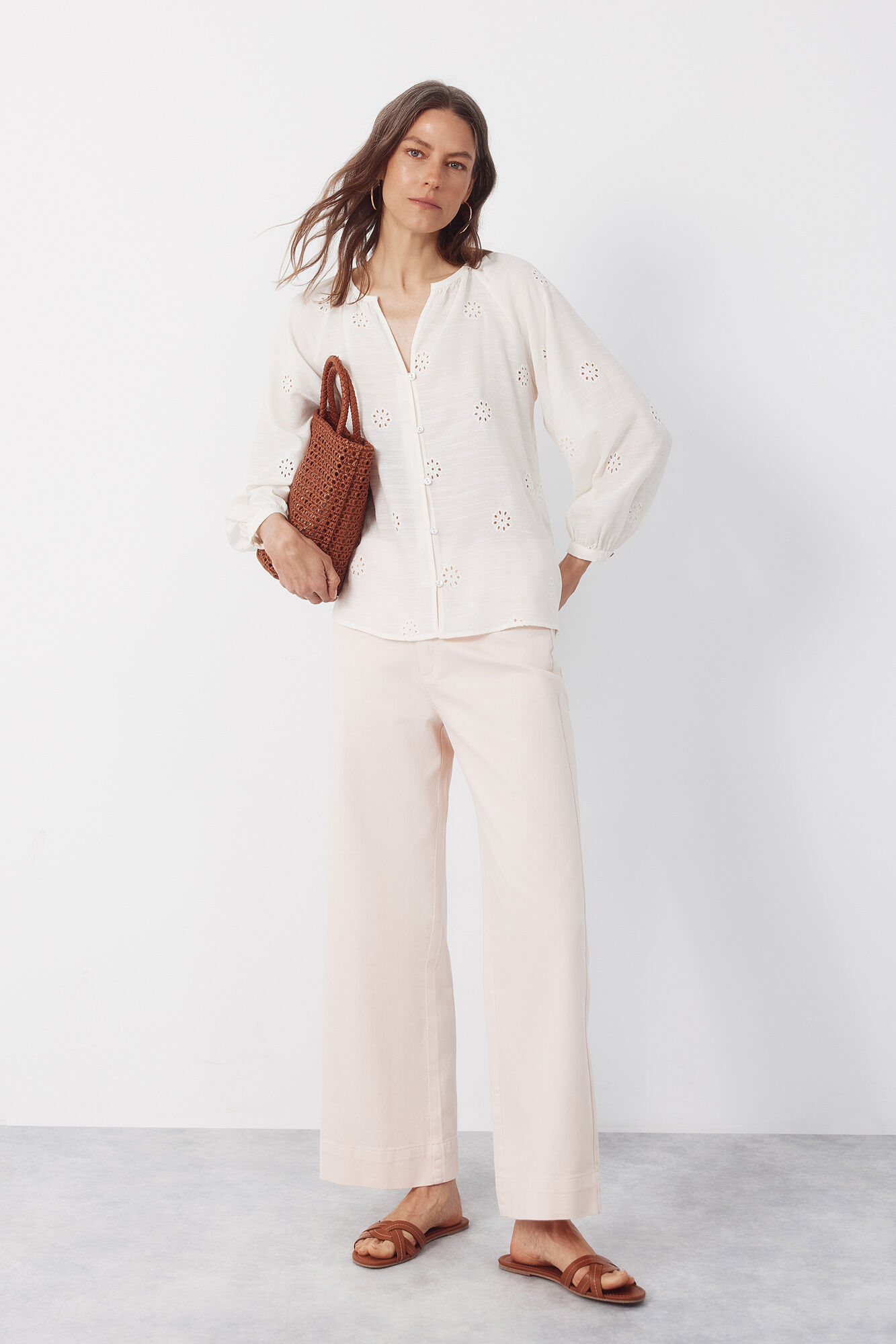 Cortefiel Blusa con bordados