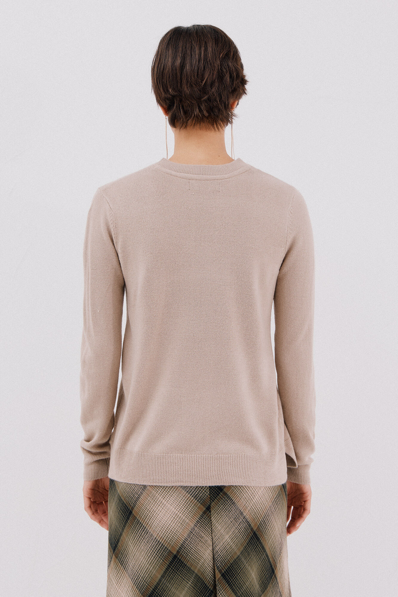 Cortefiel Su&eacute;ter tacto suave Beige