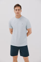 Cortefiel Playera básica piqué Azul