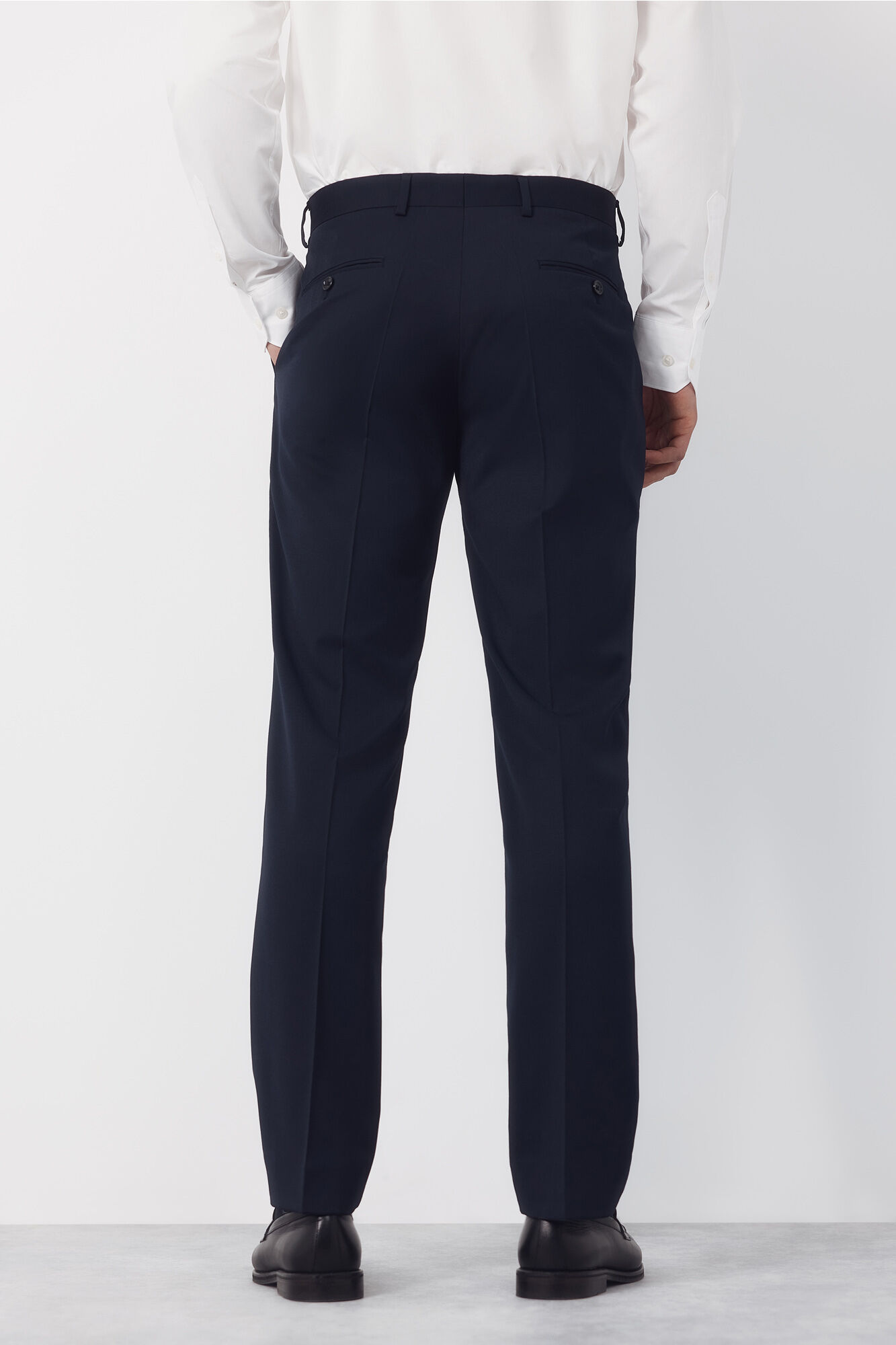 Cortefiel Pantal&oacute;n de traje liso COOLMAX&reg; Azul marino
