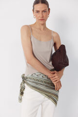 Cortefiel Top b&aacute;sico de tirantes Beige
