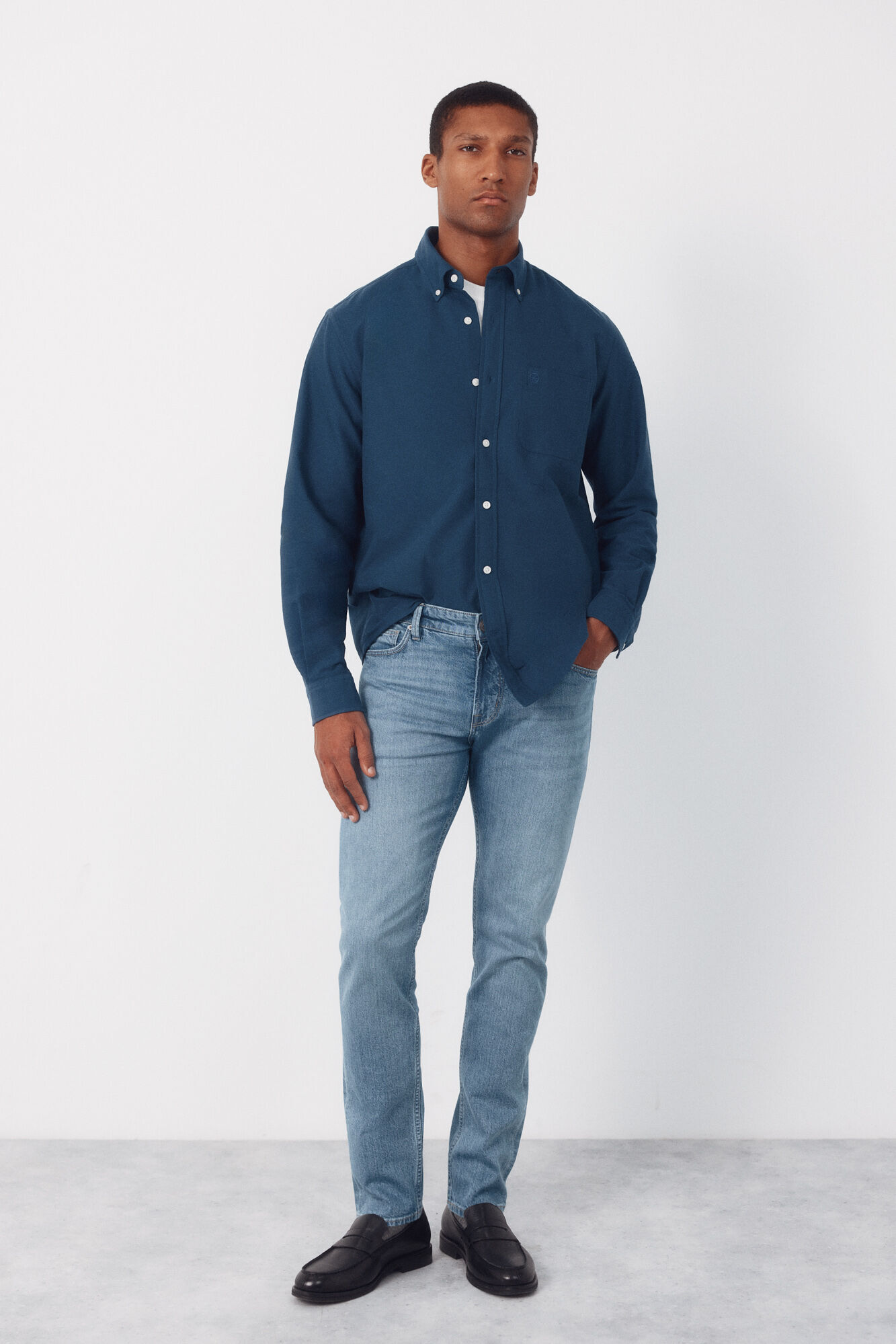 Cortefiel Pantal&oacute;n vaquero ligero slim fit Azul